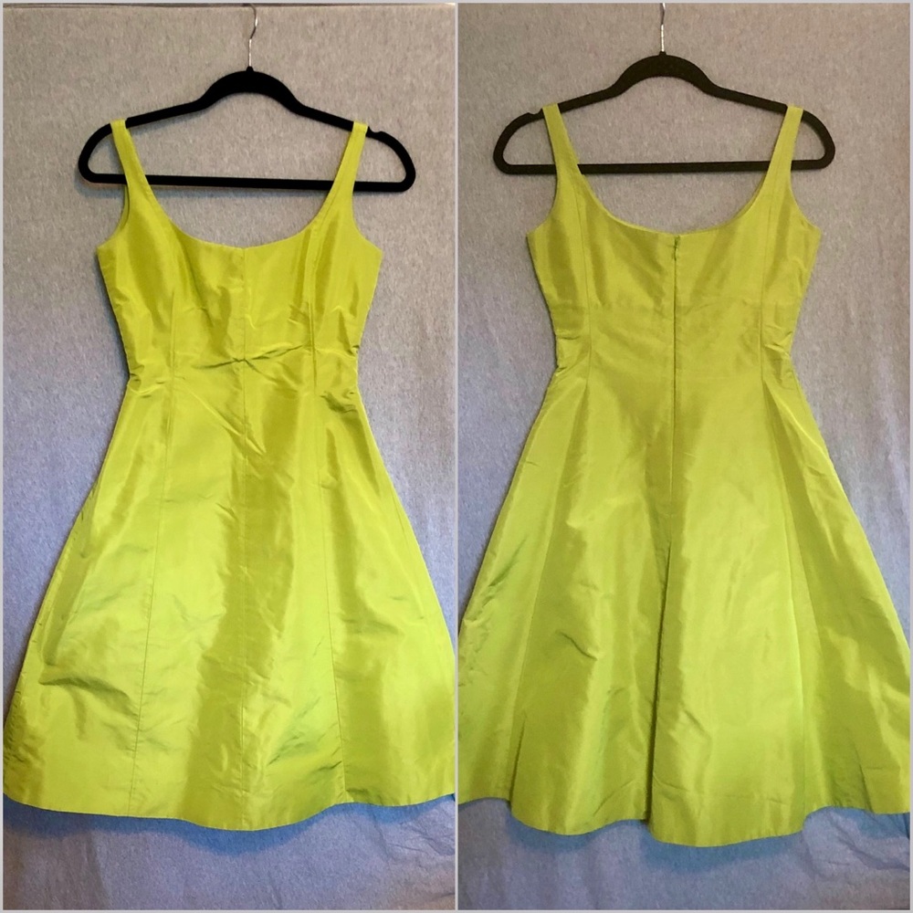 J Crew silk taffeta a-line dress